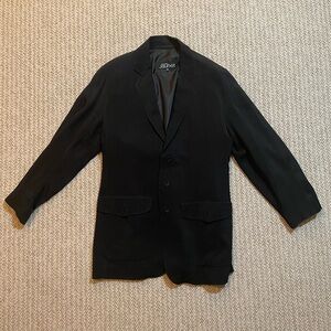 Vintage Gastón Jaunet Black Three-Button Blazer Size 38